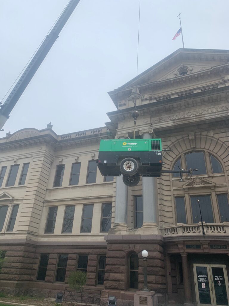 Sandblasting the capital building Sandblasting the capital building